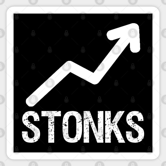 Stonks - Meme Stock Market Investing Sticker by Styr Designs